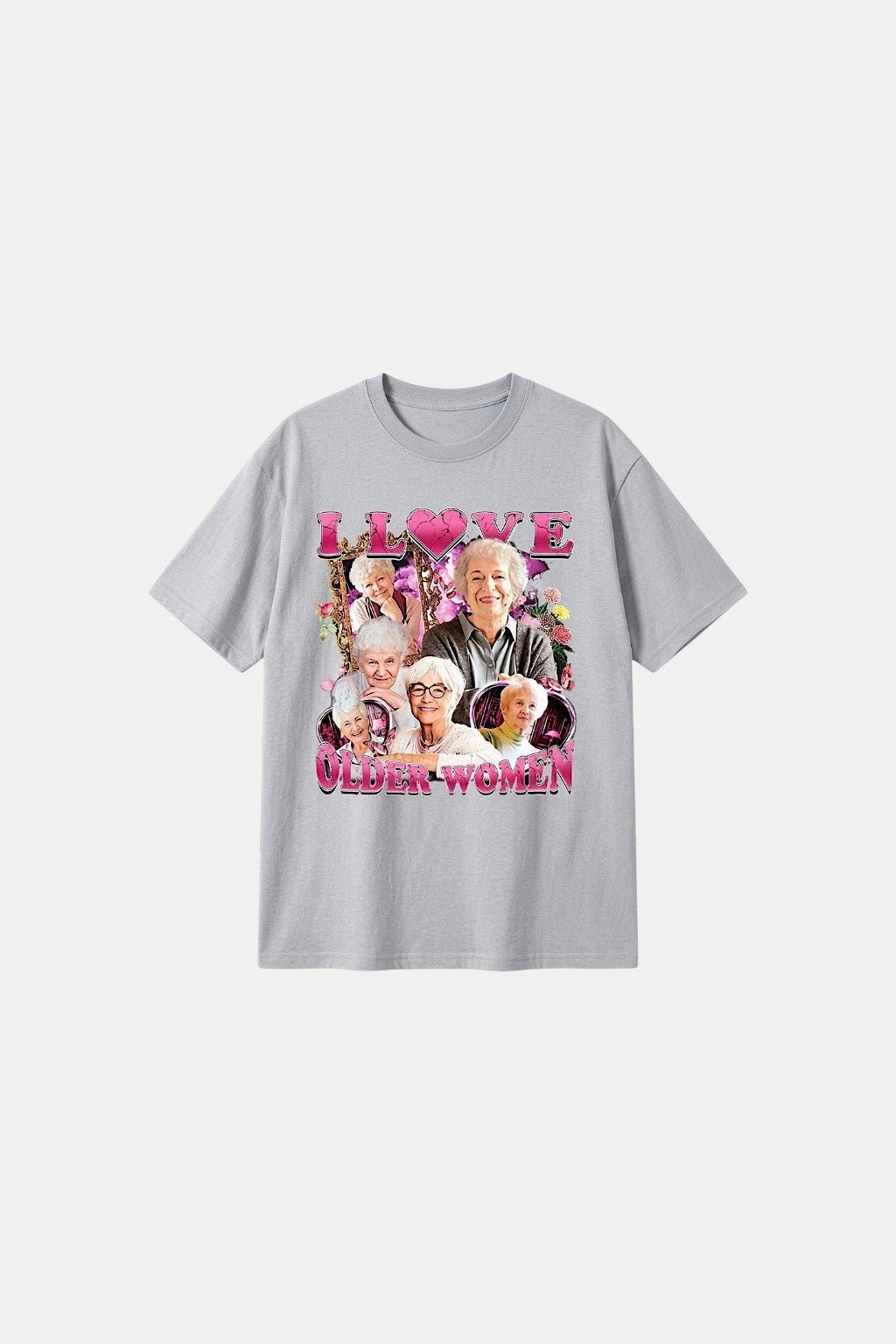 T shirt i love older women - y2k streetwear