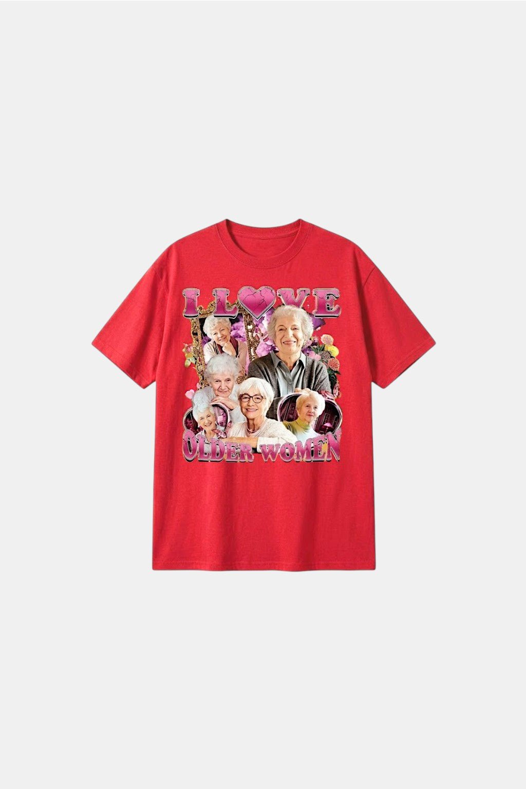 T shirt i love older women - y2k streetwear