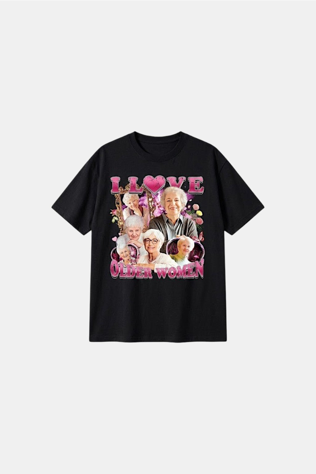 T shirt i love older women - y2k streetwear