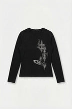 T shirt manche longue gothique - y2k streetwear