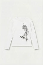 T shirt manche longue gothique - y2k streetwear