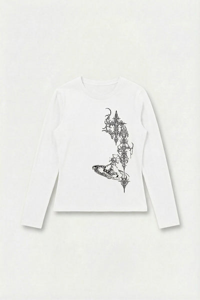 Gothic Long Sleeve T-Shirt | Y2K Streetwear – y2k streetwear