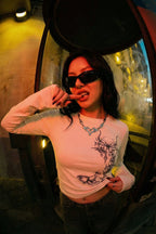 T shirt manche longue gothique - y2k streetwear