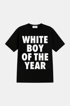 T shirt white boy of the year - y2k streetwear