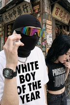 T shirt white boy of the year - y2k streetwear