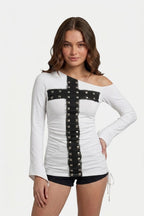 Top rivet - y2k streetwear
