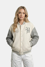 Varsity jacket beige - y2k streetwear