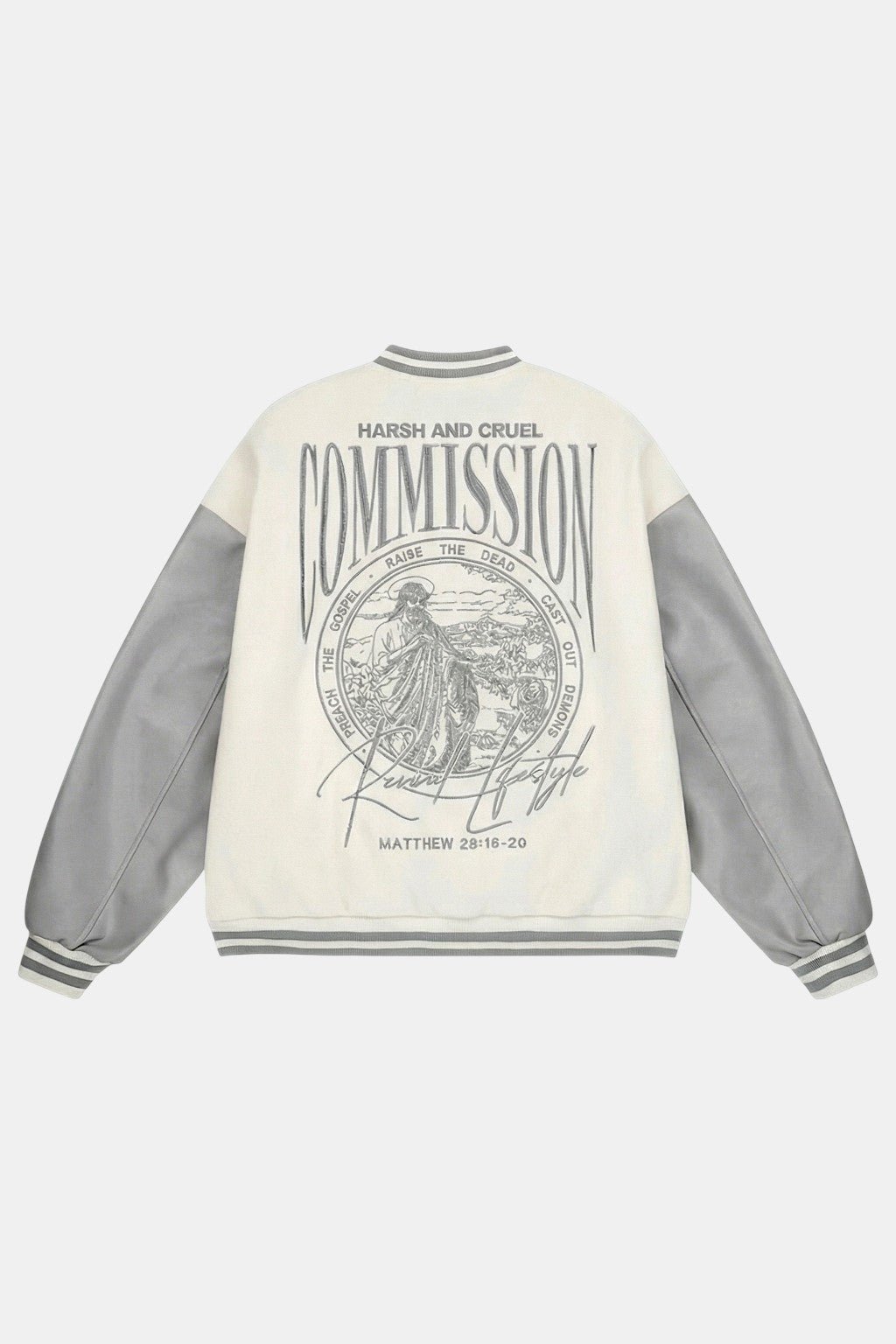 Varsity jacket beige - y2k streetwear