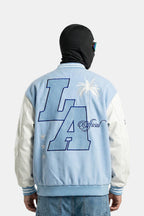 Varsity jacket bleu ciel - y2k streetwear