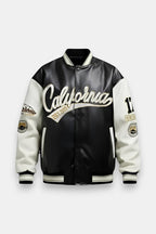Varsity jacket cuir - y2k streetwear