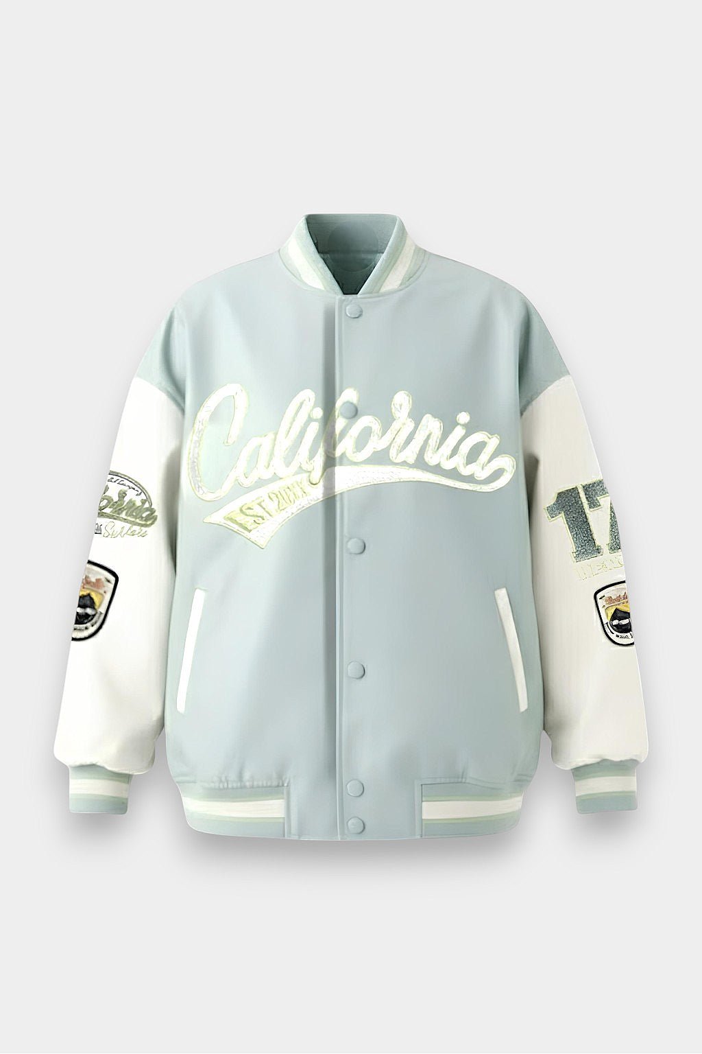 Varsity jacket cuir - y2k streetwear