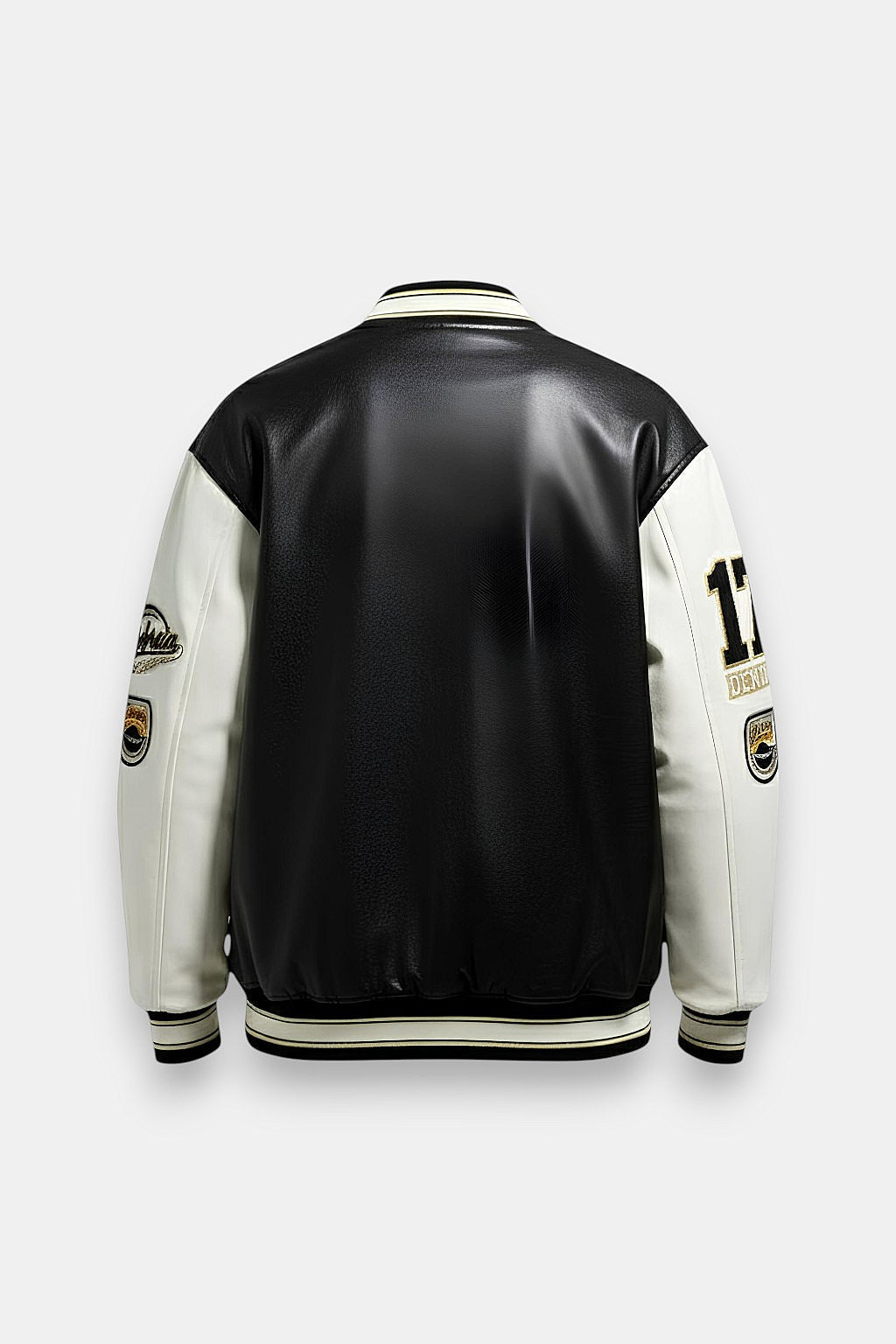 Varsity jacket cuir - y2k streetwear