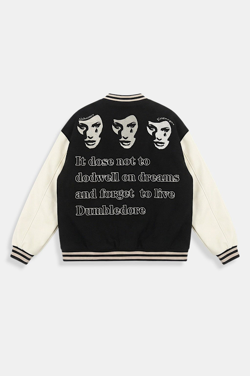 Varsity jacket noir - y2k streetwear
