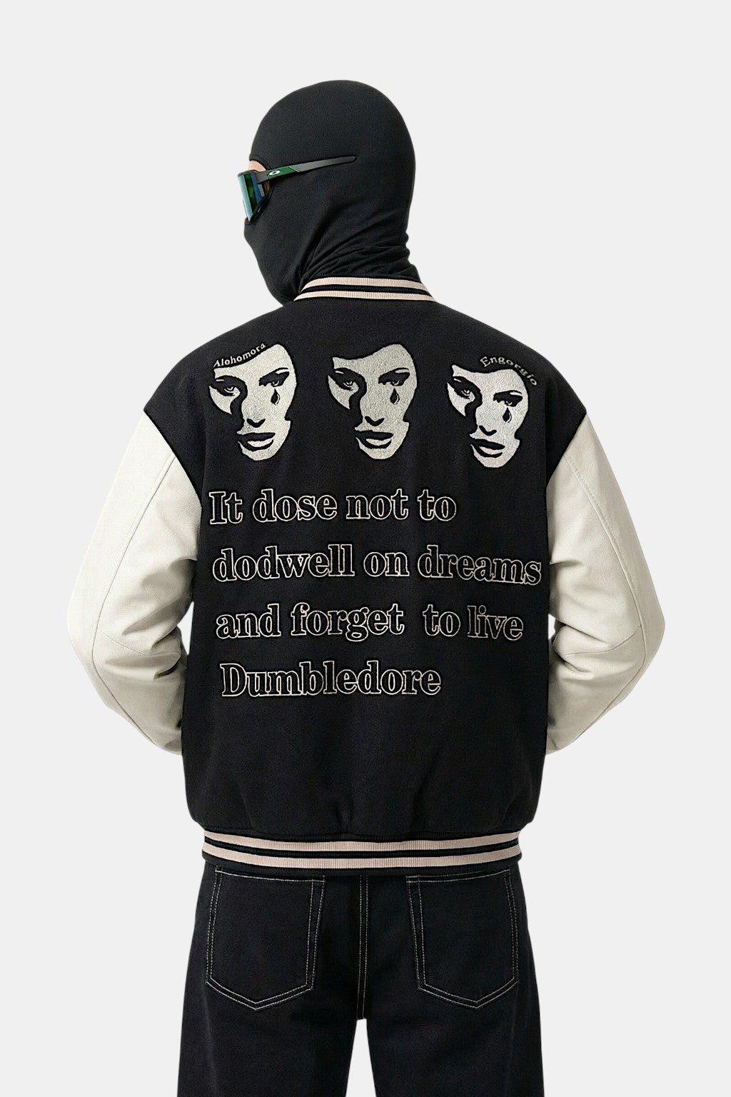 Varsity jacket noir - y2k streetwear