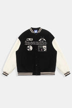 Varsity jacket noir - y2k streetwear