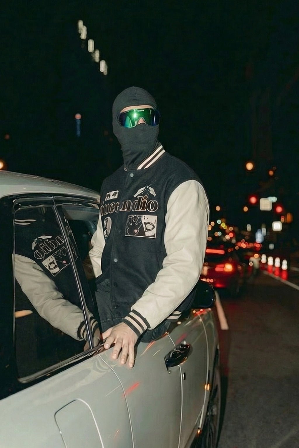 Varsity jacket noir - y2k streetwear