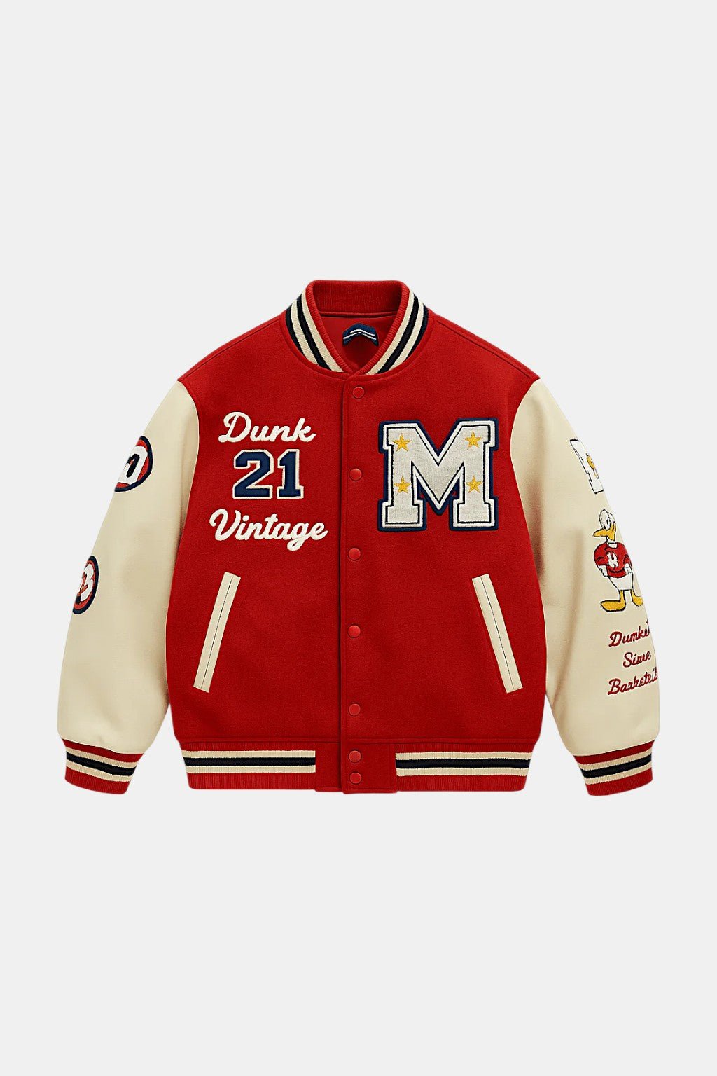 Varsity jacket rouge - y2k streetwear