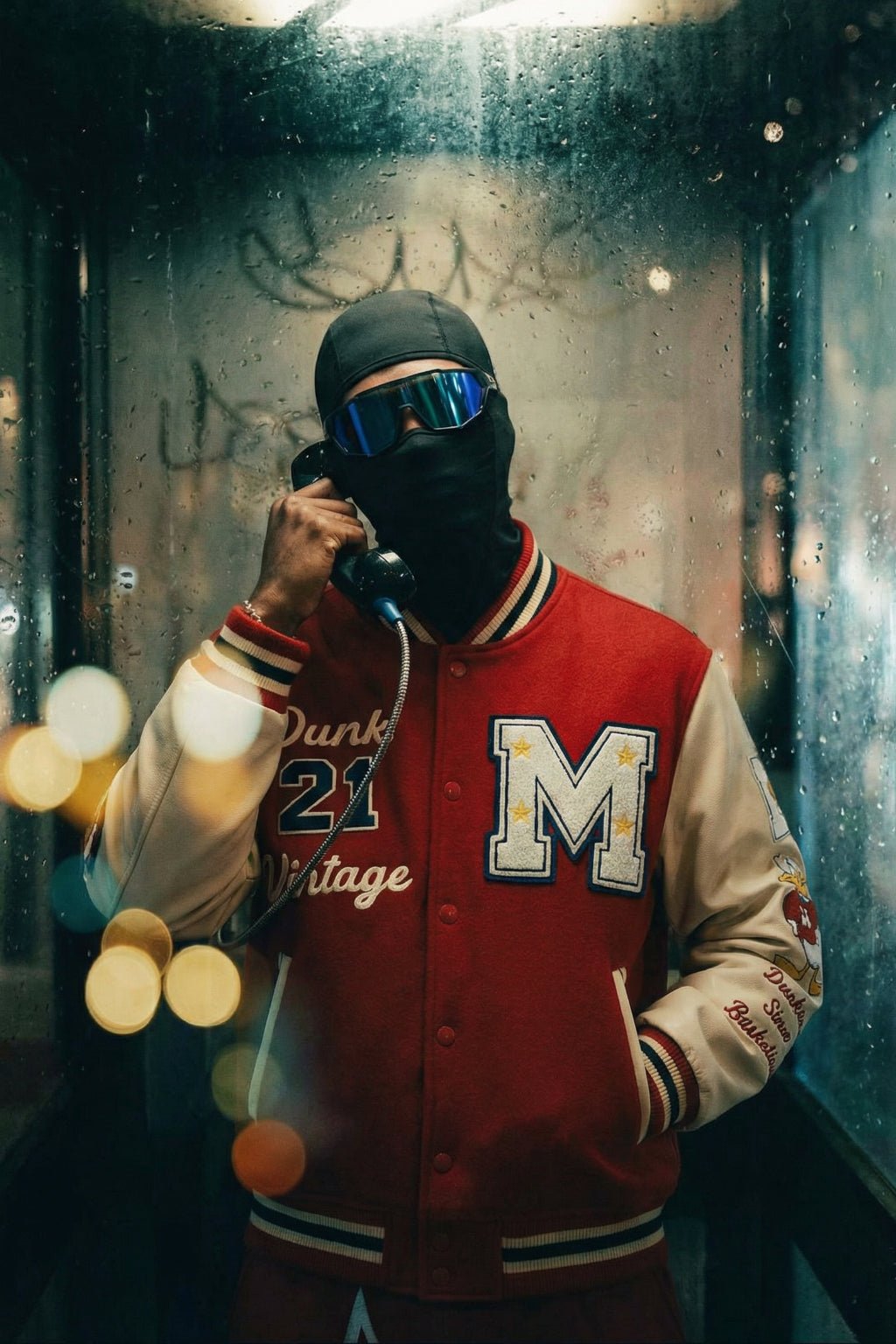 Varsity jacket rouge - y2k streetwear