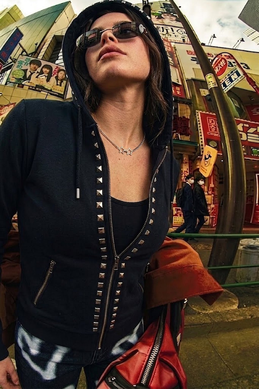 Veste à rivets - y2k streetwear