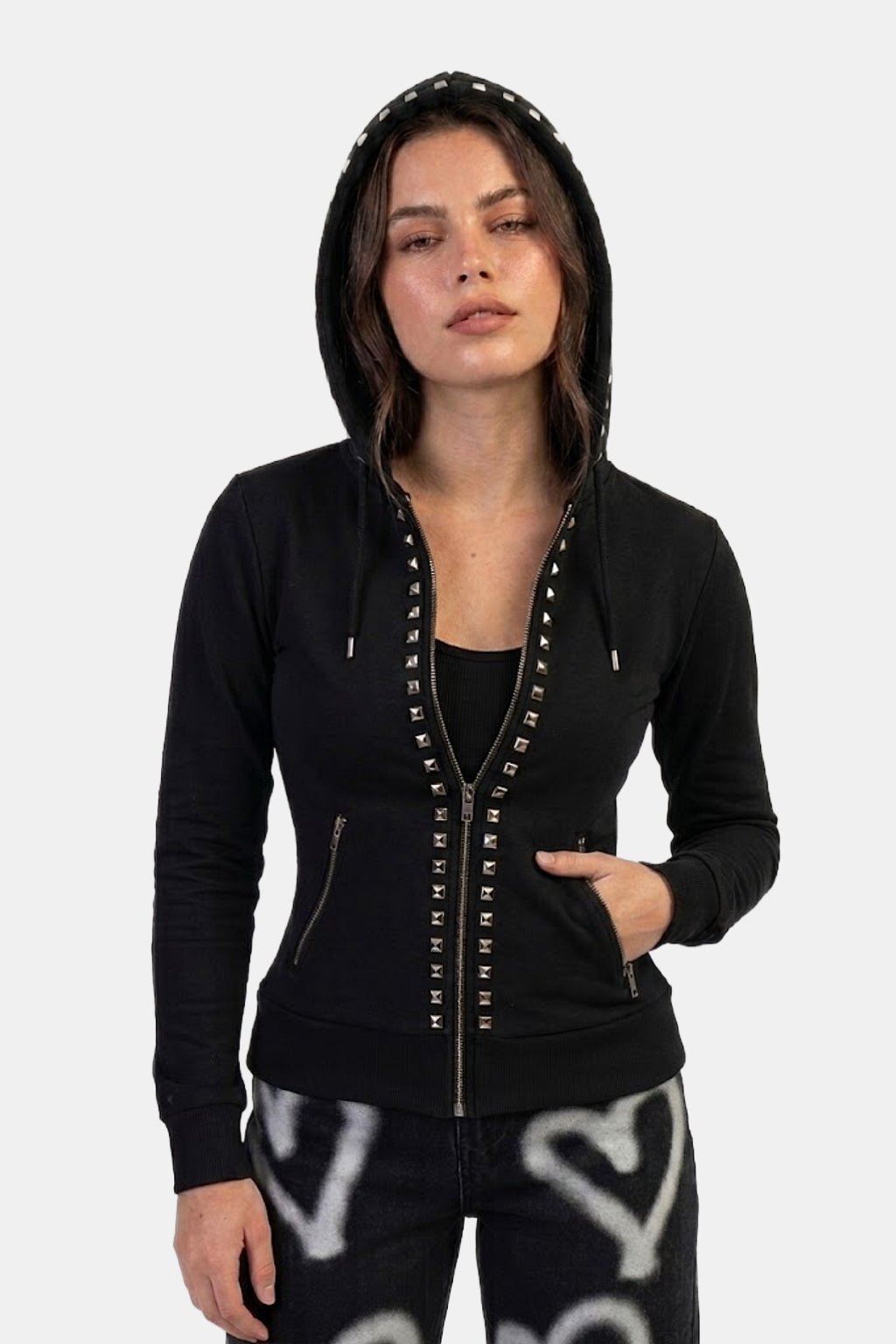 Veste à rivets - y2k streetwear