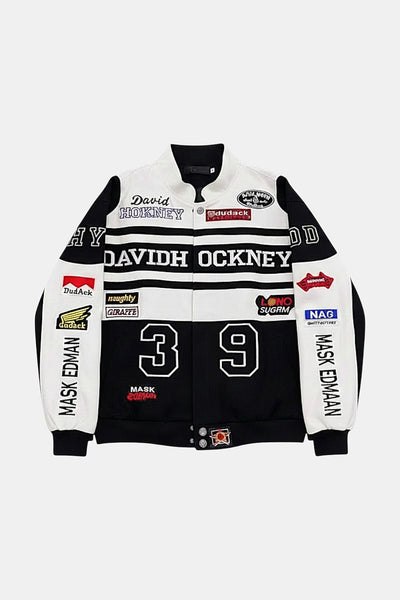 ジャケット・アウター Calee Racing Jacket F1 bike race y2k veste-cuir-racing-