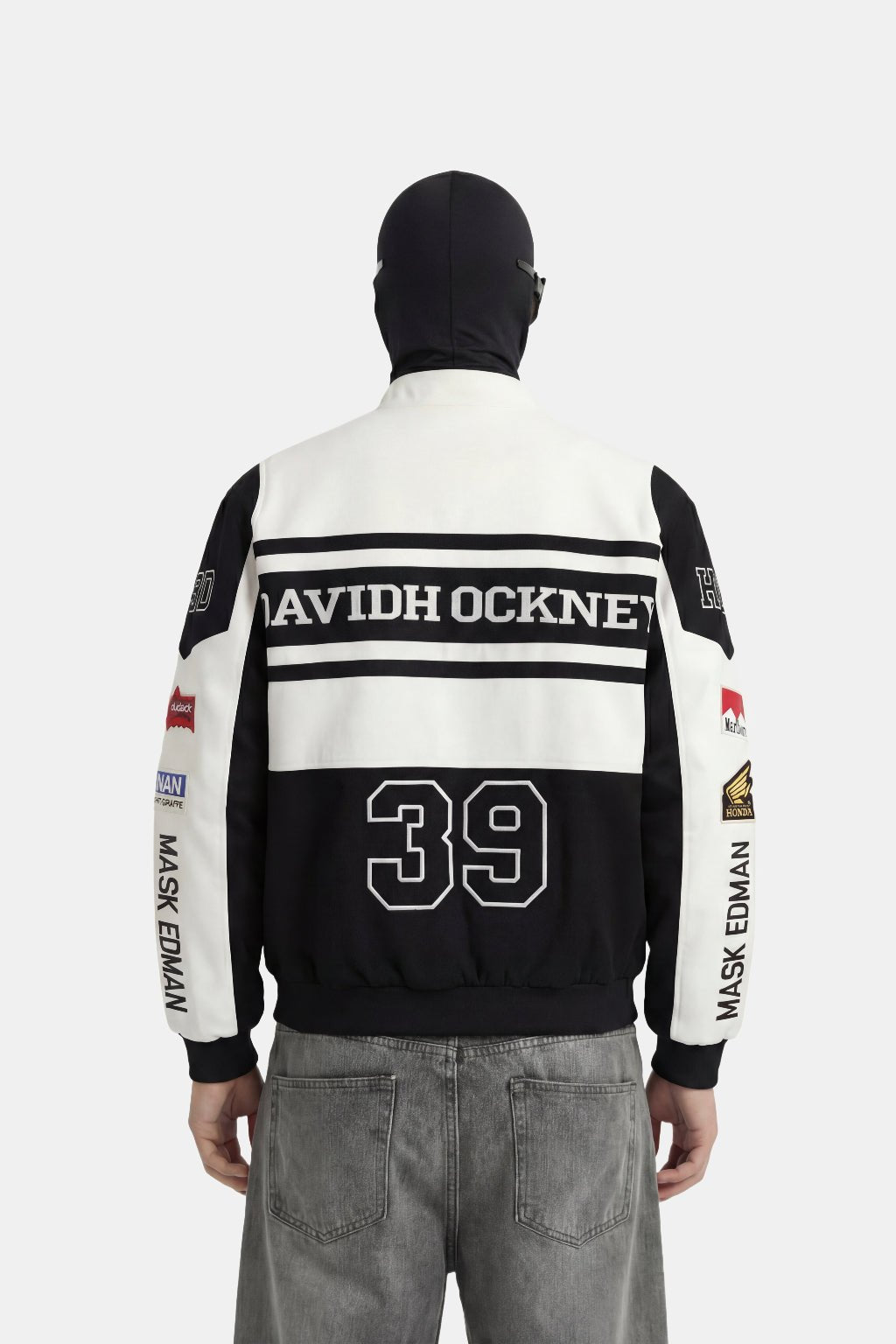 Veste cuir racing - y2k streetwear