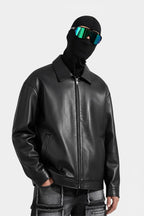 Veste cuir streetwear - y2k streetwear