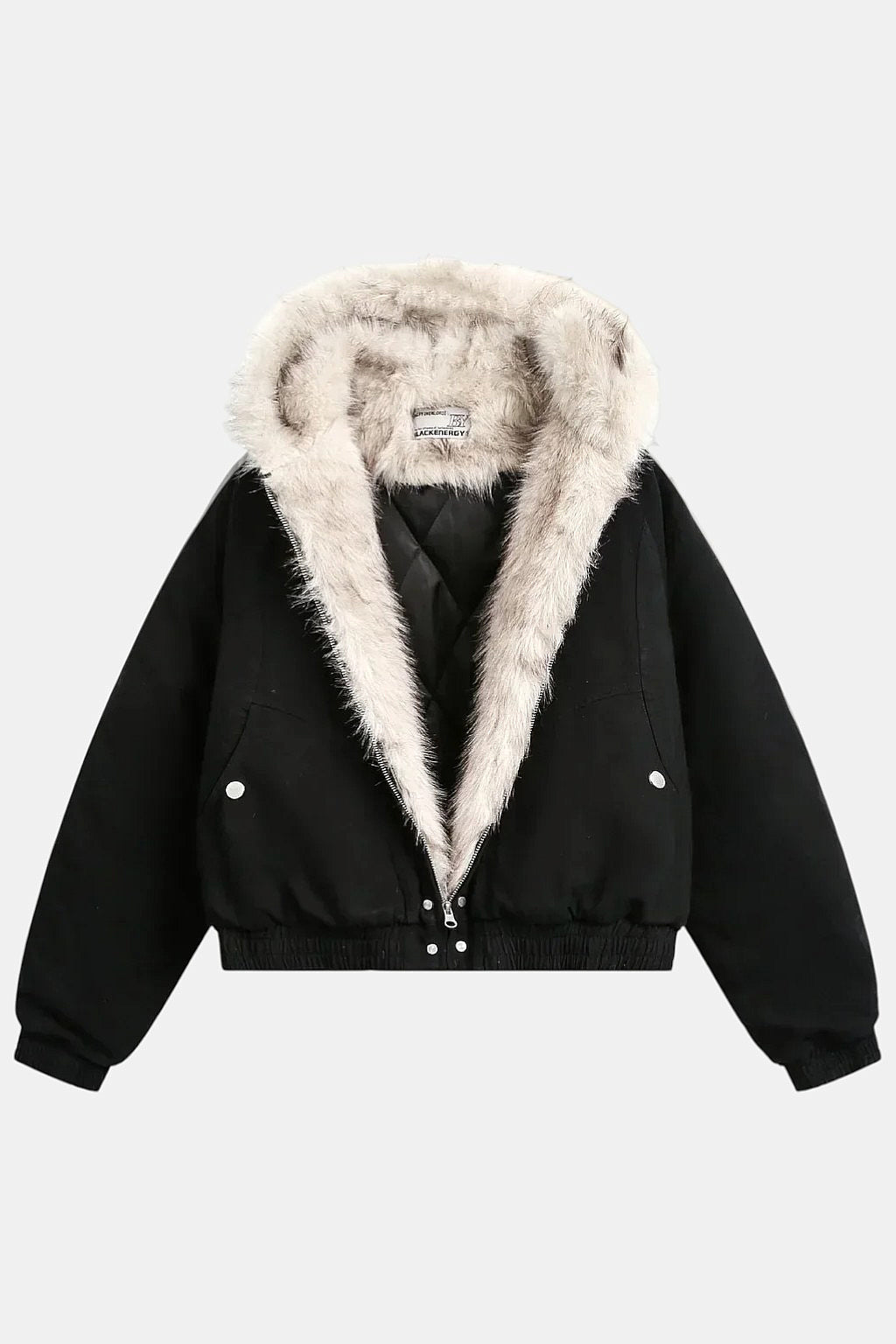 Veste doublée fourrure - y2k streetwear
