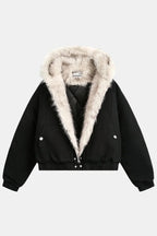 Veste doublée fourrure - y2k streetwear