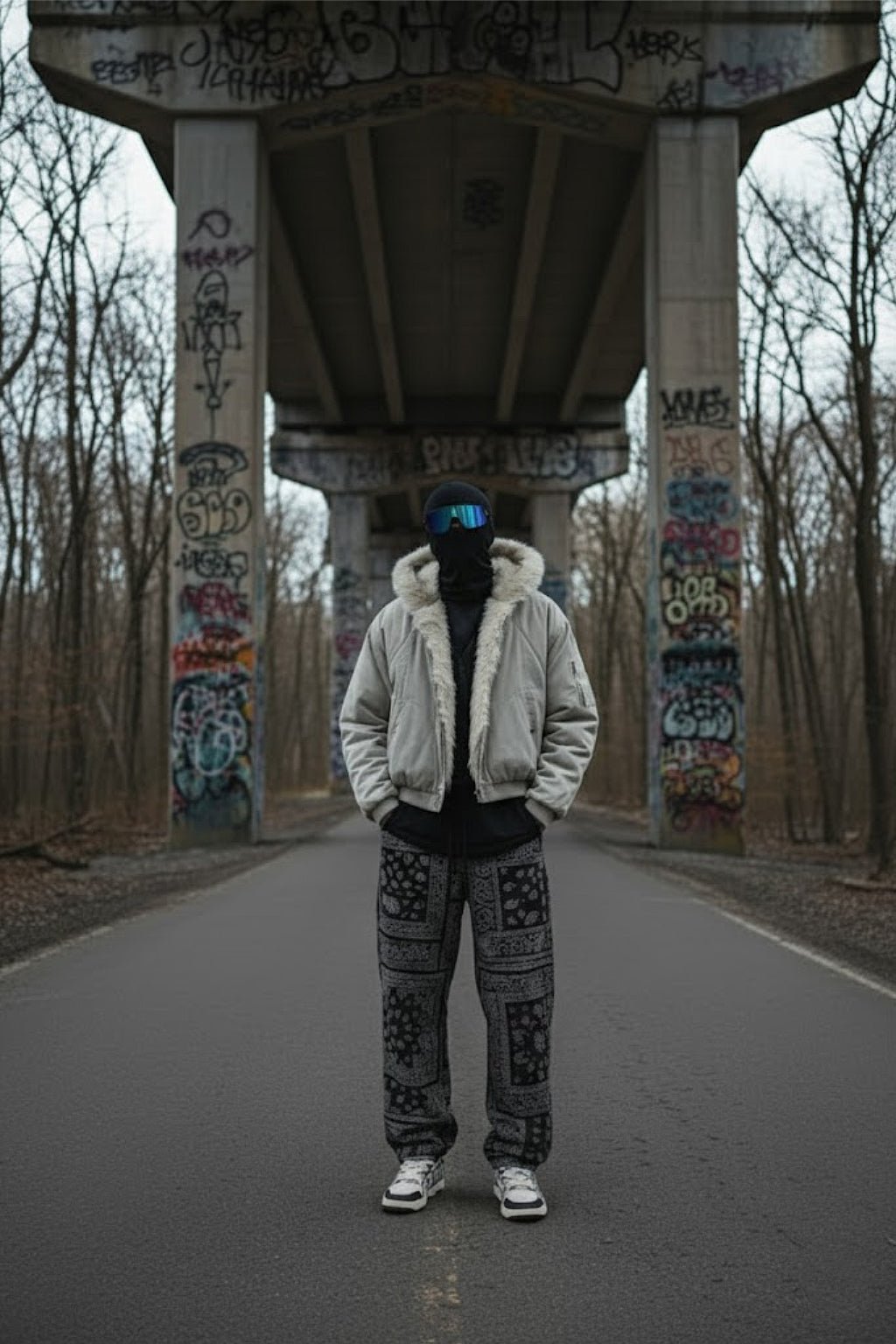 Veste doublée fourrure - y2k streetwear