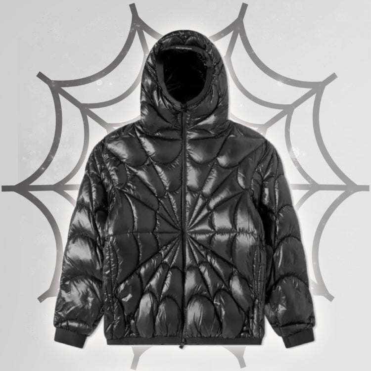 Spider web down jacket | Y2K Streetwear | y2k streetwear