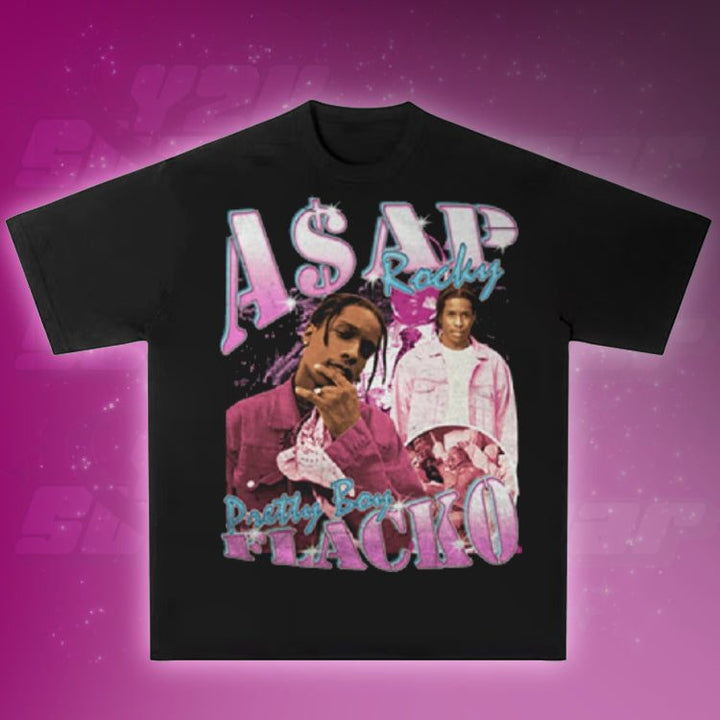 Asap Rocky T Shirt Y2K Streetwear y2k streetwear