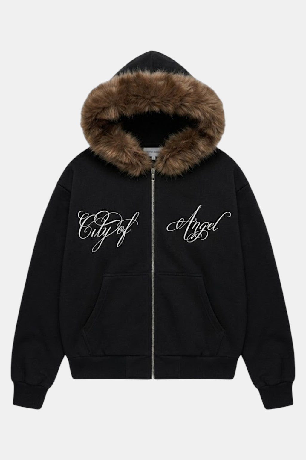 Veste fourrure calligraphie - y2k streetwear