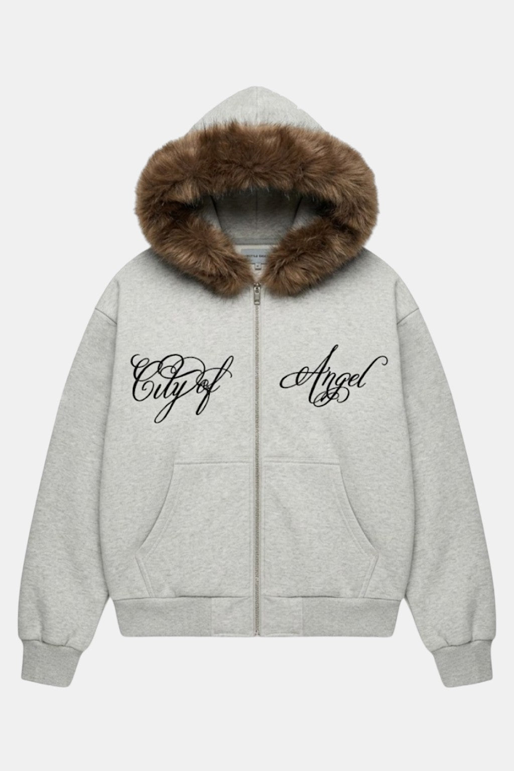 Veste fourrure calligraphie - y2k streetwear