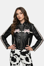 Veste noeud rose - y2k streetwear