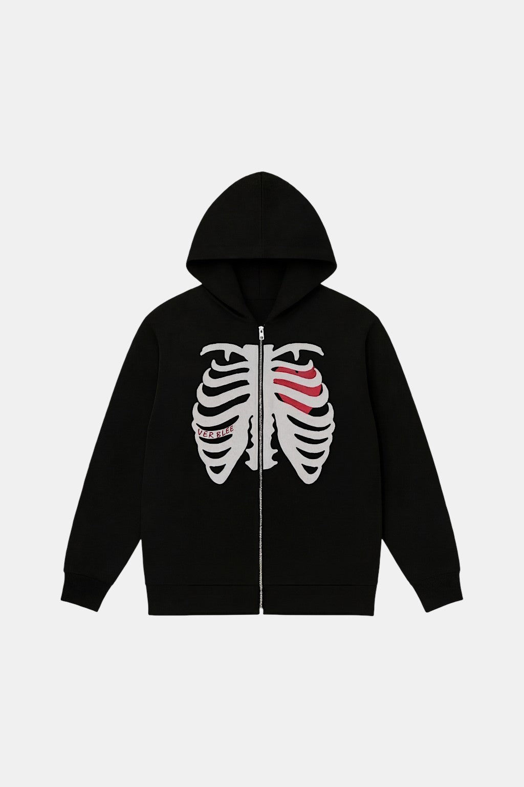 Veste squelette coeur - y2k streetwear