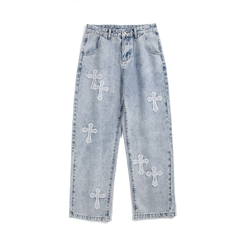 Blue jeans croix | Y2k Streetwear | y2k streetwear